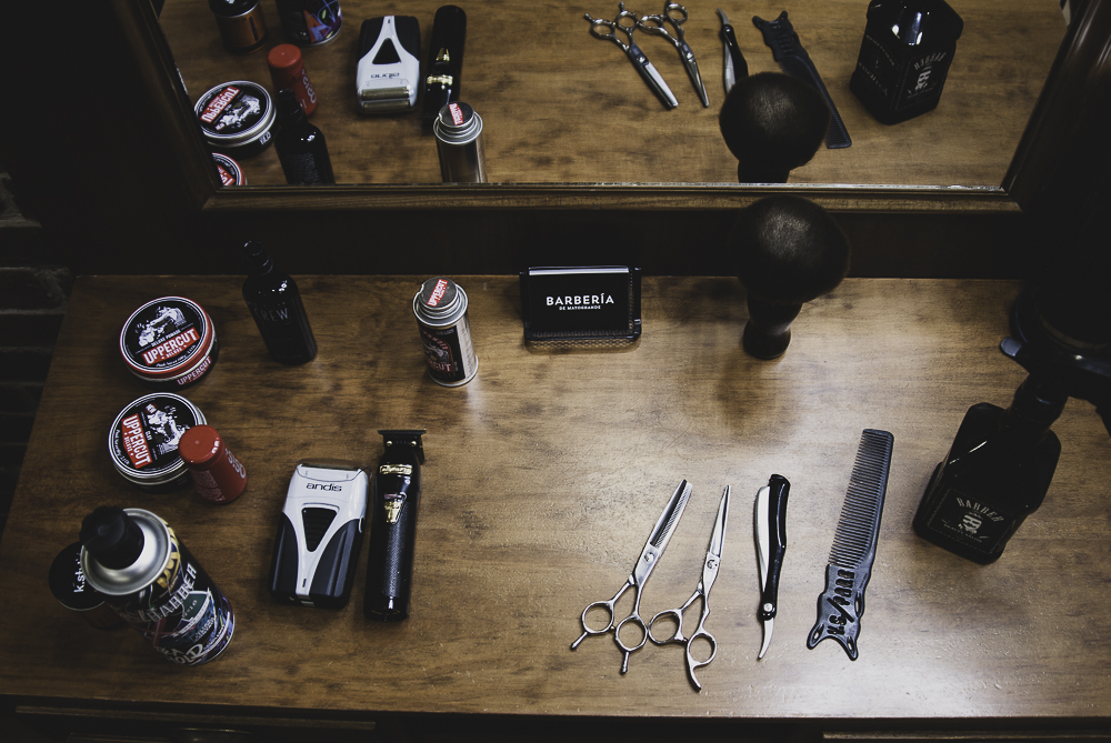 Las herramientas de un barbero
